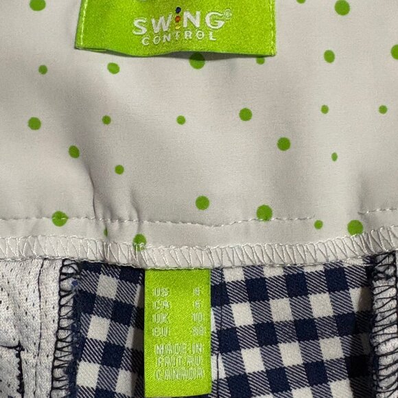 SWING CONTROL Checkered Golf Pants Size 6 - Picture 5 of 11